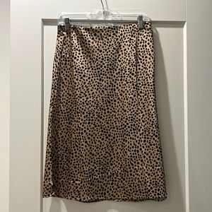 LOFT cheetah skirt